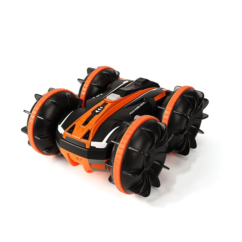 JJRC Q81遥控水陆两栖特技车 2.4G防水双面行驶男孩儿童玩具夏天